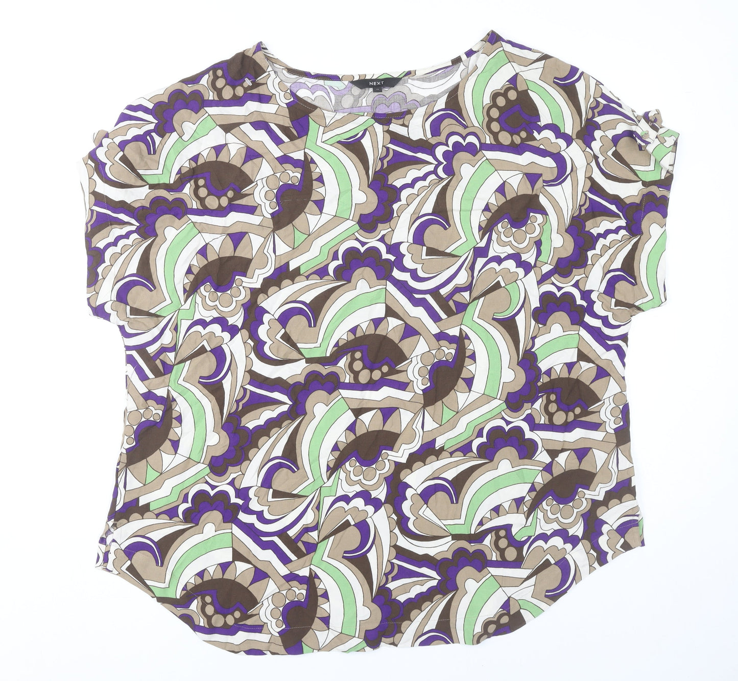 Womens UK Size 18 NEXT Multicoloured Tunic Blouse