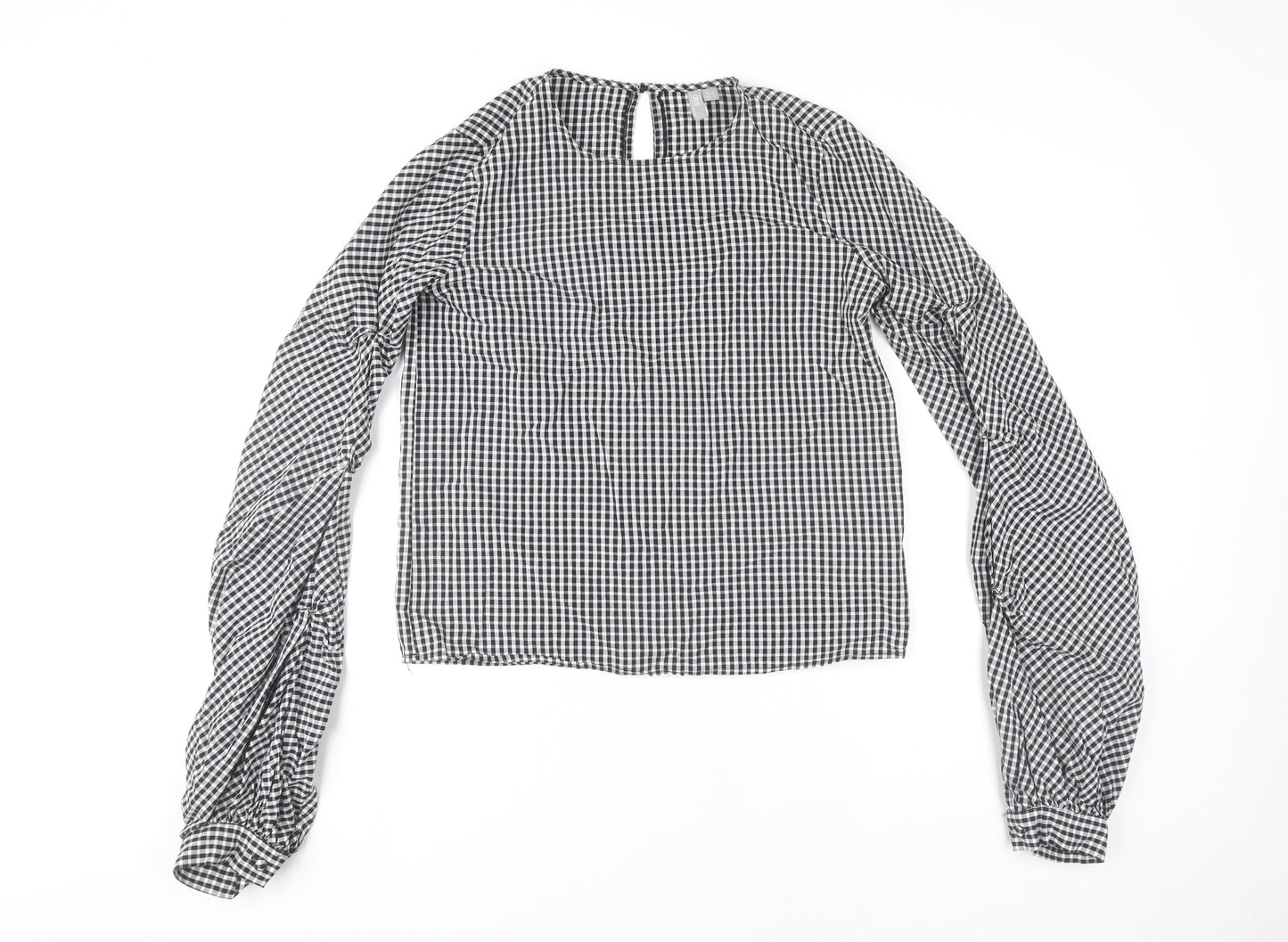 Womens UK Size 6 ASOS Black Basic Blouse
