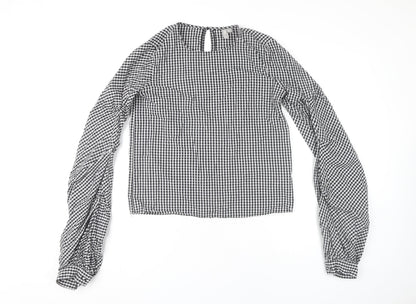 Womens UK Size 6 ASOS Black Basic Blouse