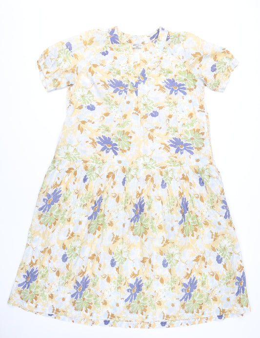 French Connection Womens Multicoloured Floral A-Line Dress M