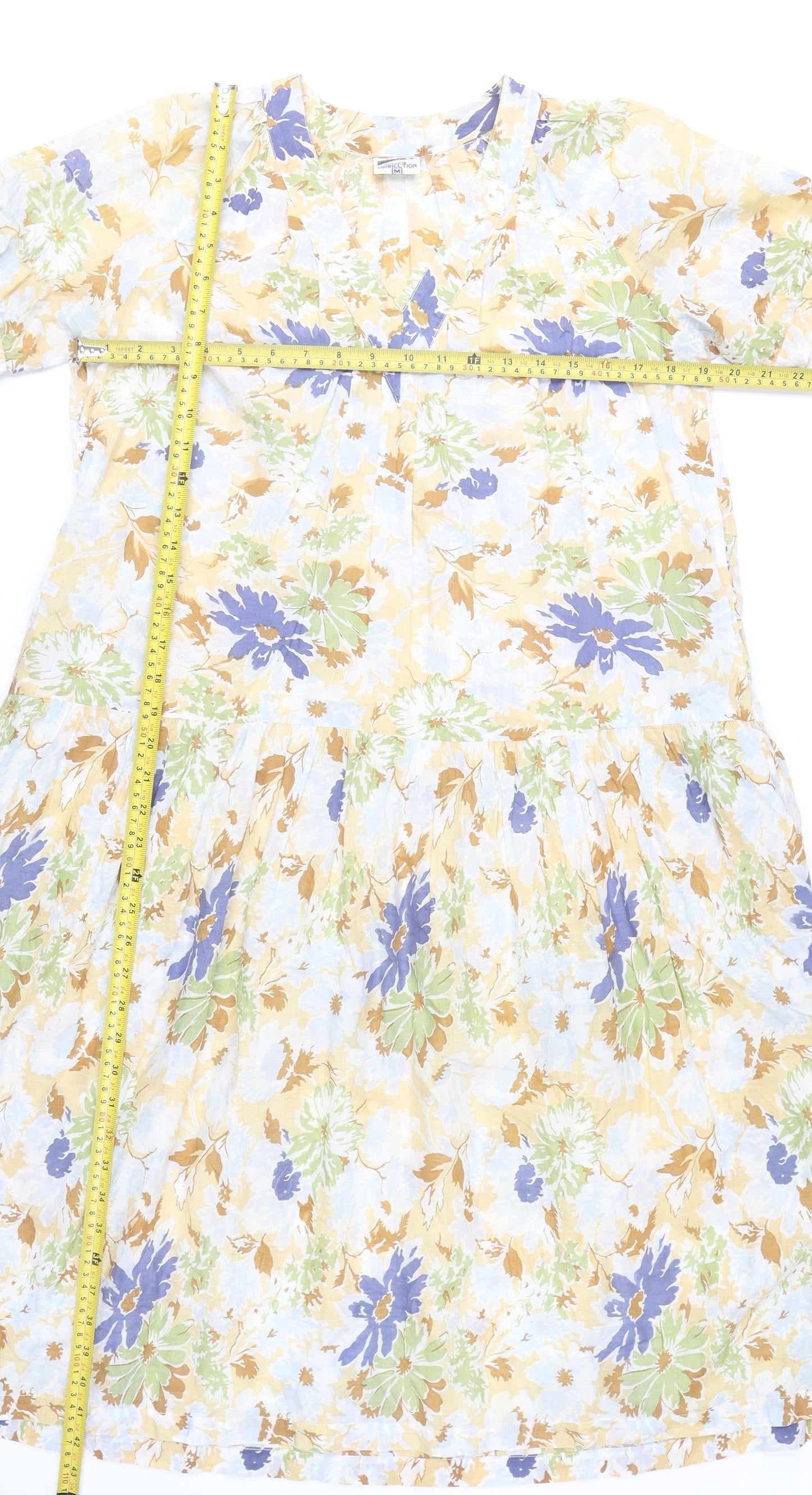 French Connection Womens Multicoloured Floral A-Line Dress M