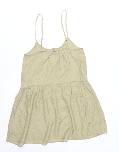 Jack Wills Women’s Beige Silk Cotton Slip Dress Size 8