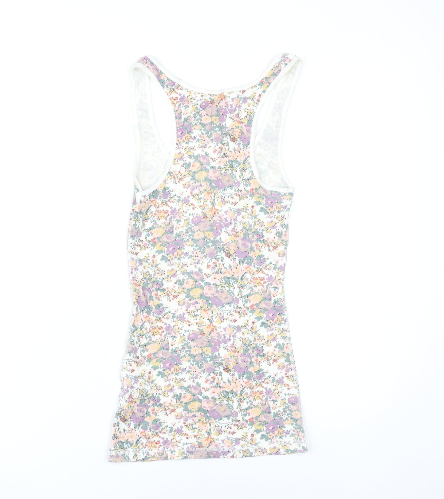 Jack Wills Womens Multicoloured Floral Tank Top UK 8 Cotton