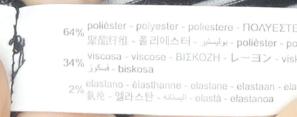 Zara Women Black White Striped Playsuit Size 8 Sleeveless V-Neck