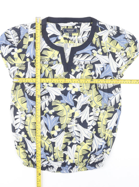 Maine New England Womens Multicoloured Floral Blouse Size 10