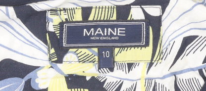Womens UK Size 10 Maine New England Multicoloured Tunic Blouse