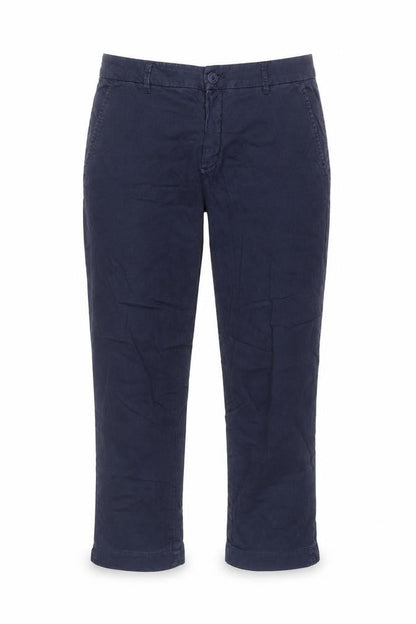 Womens UK Size 10 United Colors of Benetton Regular Fit Chino Blue Trousers