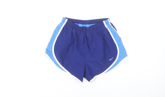 Nike Womens Blue Small Athletic Dri-FIT Running Shorts