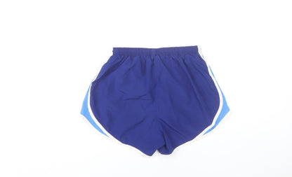 Nike Womens Blue Small Athletic Dri-FIT Running Shorts