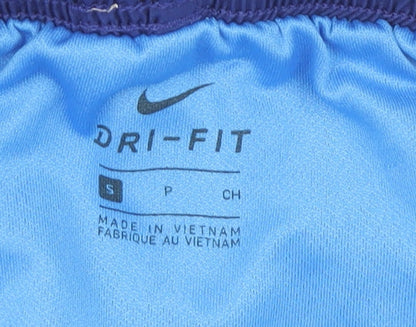 Nike Womens Blue Small Athletic Dri-FIT Running Shorts