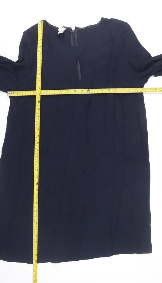 Monsoon Women’s Blue Size 16 Beaded Cuff Shift Dress