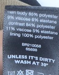 F&F Women’s Black Beige Colourblock Sheath Dress Size 10