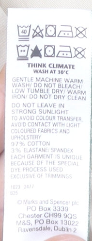 Womens UK Size 20 Marks and Spencer Regular Fit Chino Beige Trousers