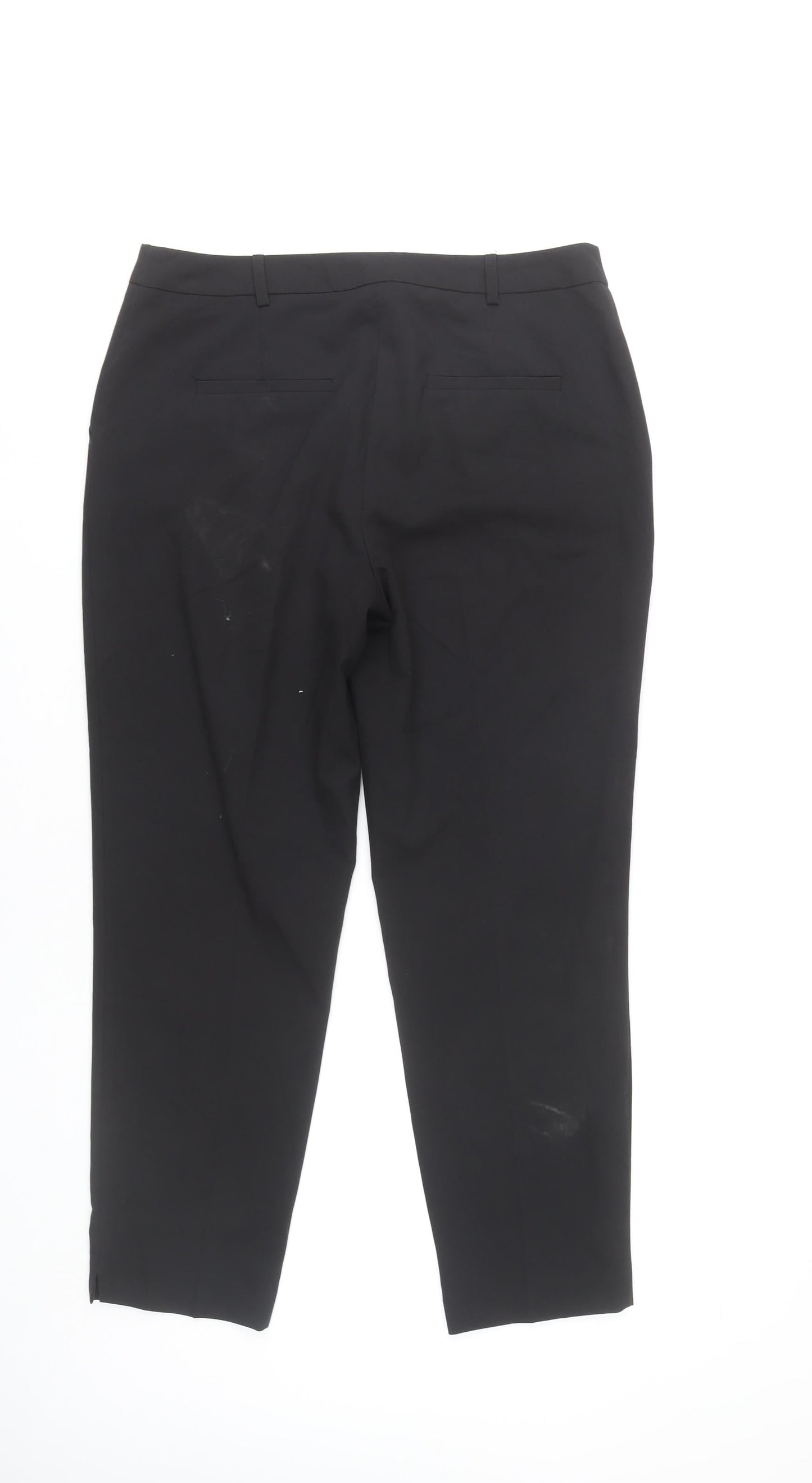 Womens UK Size 10 Dorothy Perkins Slim Fit Dress Pants Black Trousers