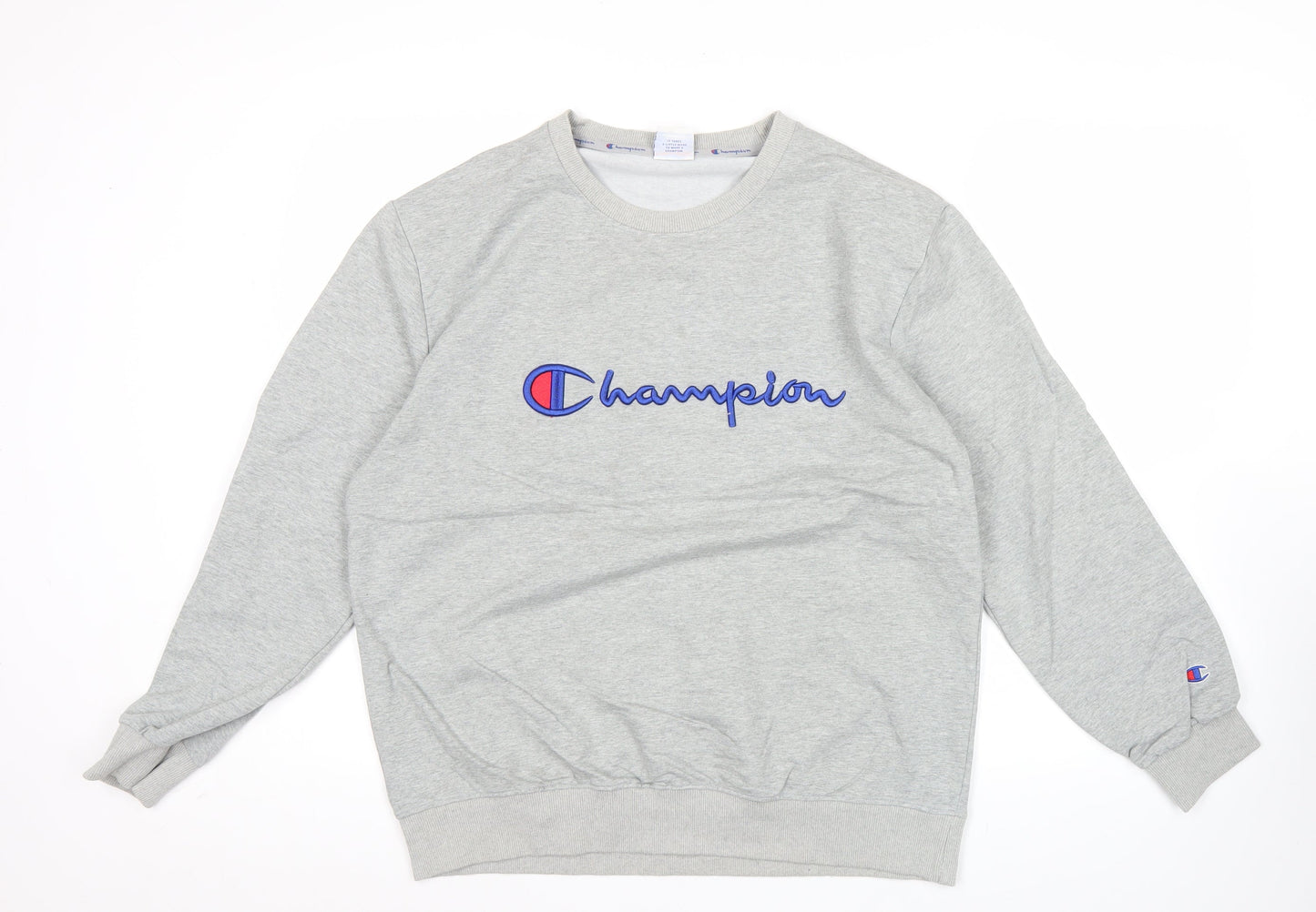 Mens UK Size 2XL Champion Grey Pullover Sweatshirt