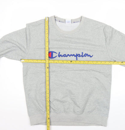 Mens UK Size 2XL Champion Grey Pullover Sweatshirt