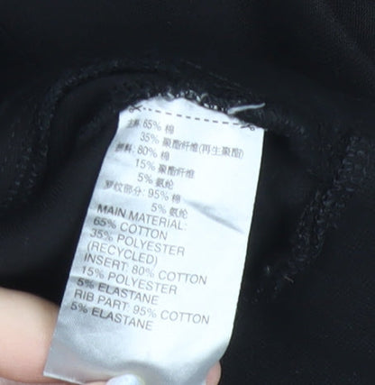 Adidas Men's Black Track Jacket L Full Zip Sportswear