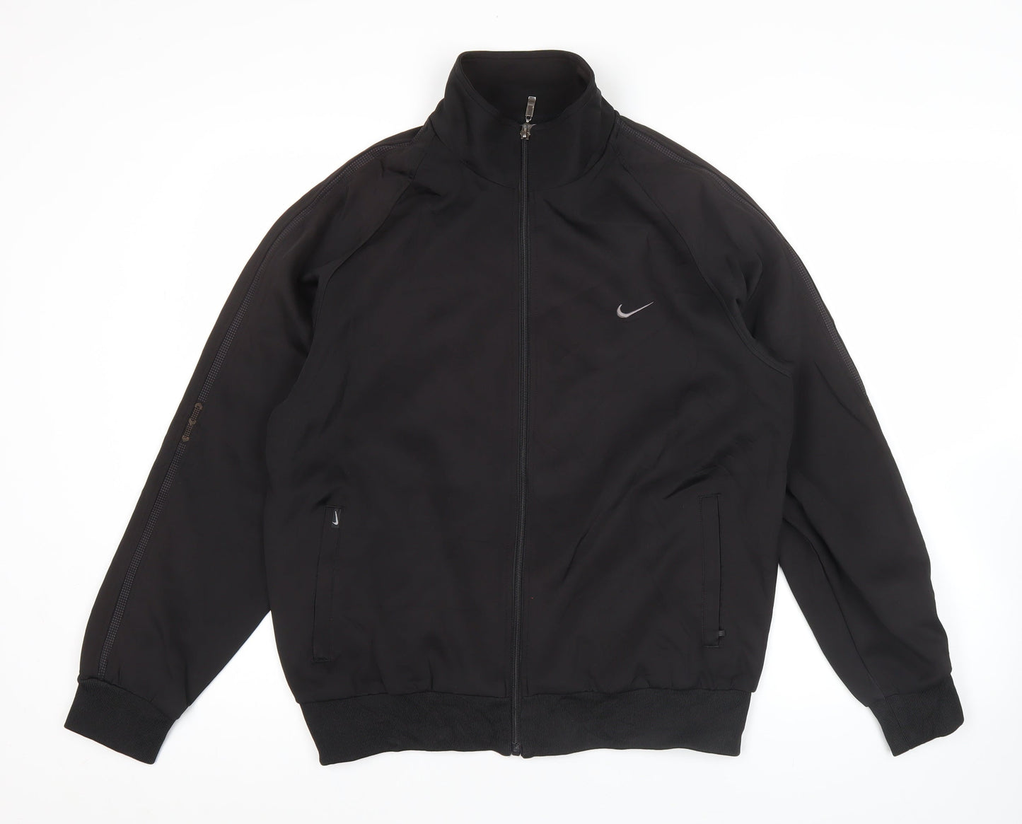 Nike Men's Black L Track Jacket Clima-Fit Full Zip Sportswear