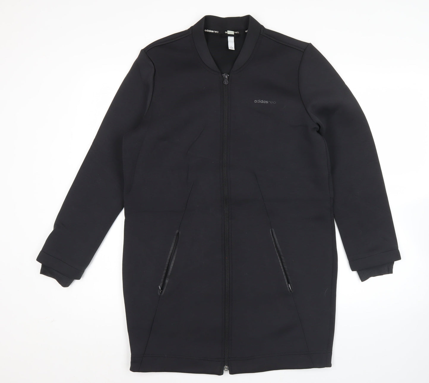 Adidas Men’s Black XS Long Full Zip Activewear Jacket