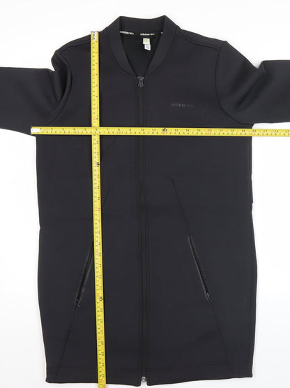 Adidas Men’s Black XS Long Full Zip Activewear Jacket