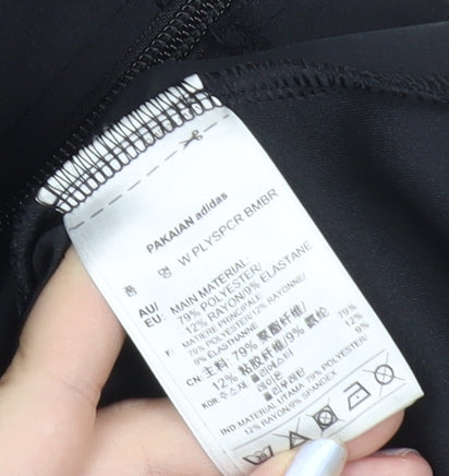 Adidas Men’s Black XS Long Full Zip Activewear Jacket