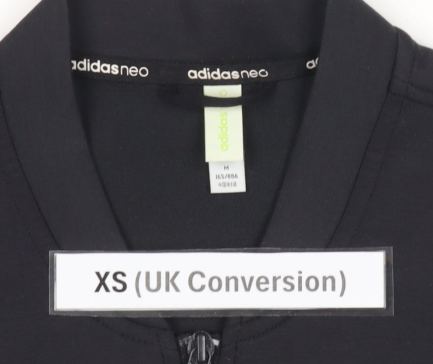 Adidas Men’s Black XS Long Full Zip Activewear Jacket