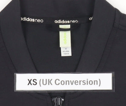 Adidas Men’s Black XS Long Full Zip Activewear Jacket