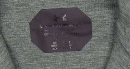 Under Armour Men’s Green Full Zip Hoodie Size M Athletic Fit