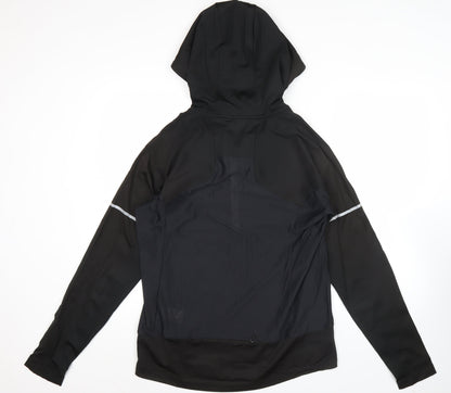 Fila Men's Black L Track Jacket Hooded Lightweight Softshell