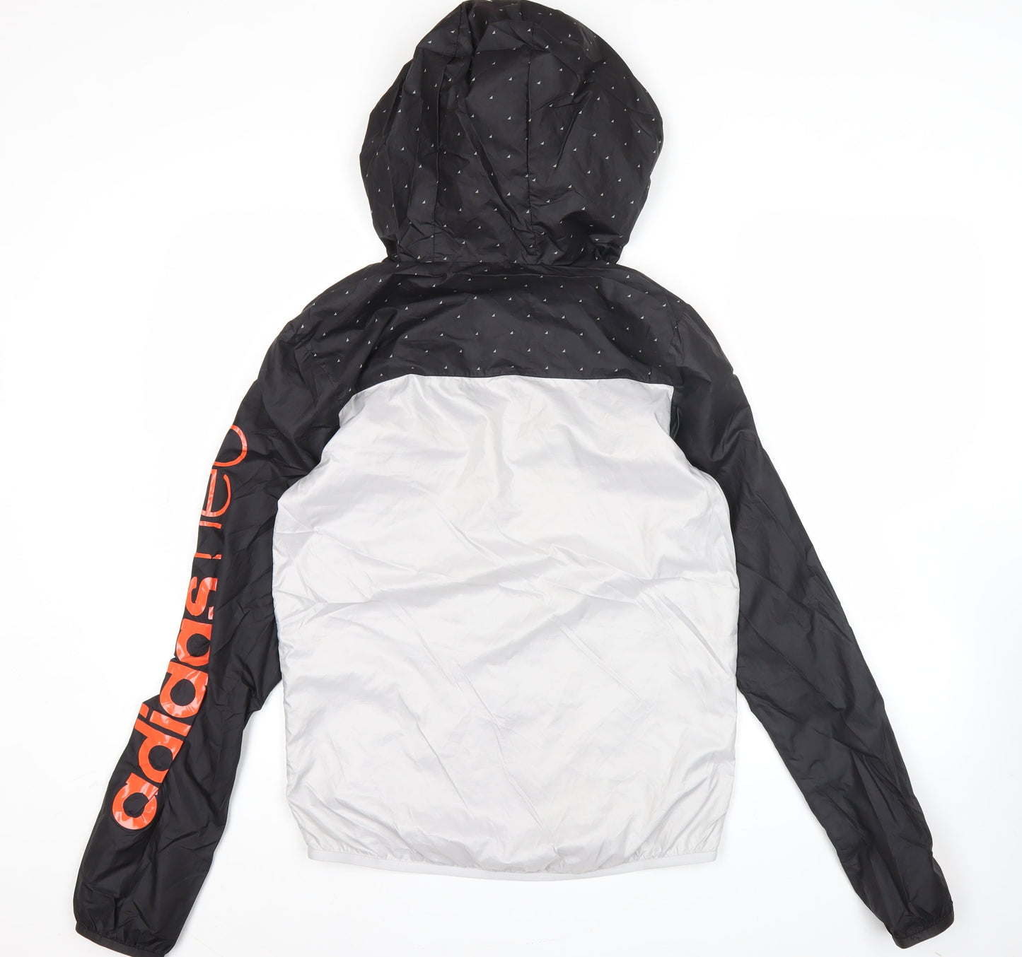 Adidas Neo Men's Black Grey White Windbreaker Jacket M Regular