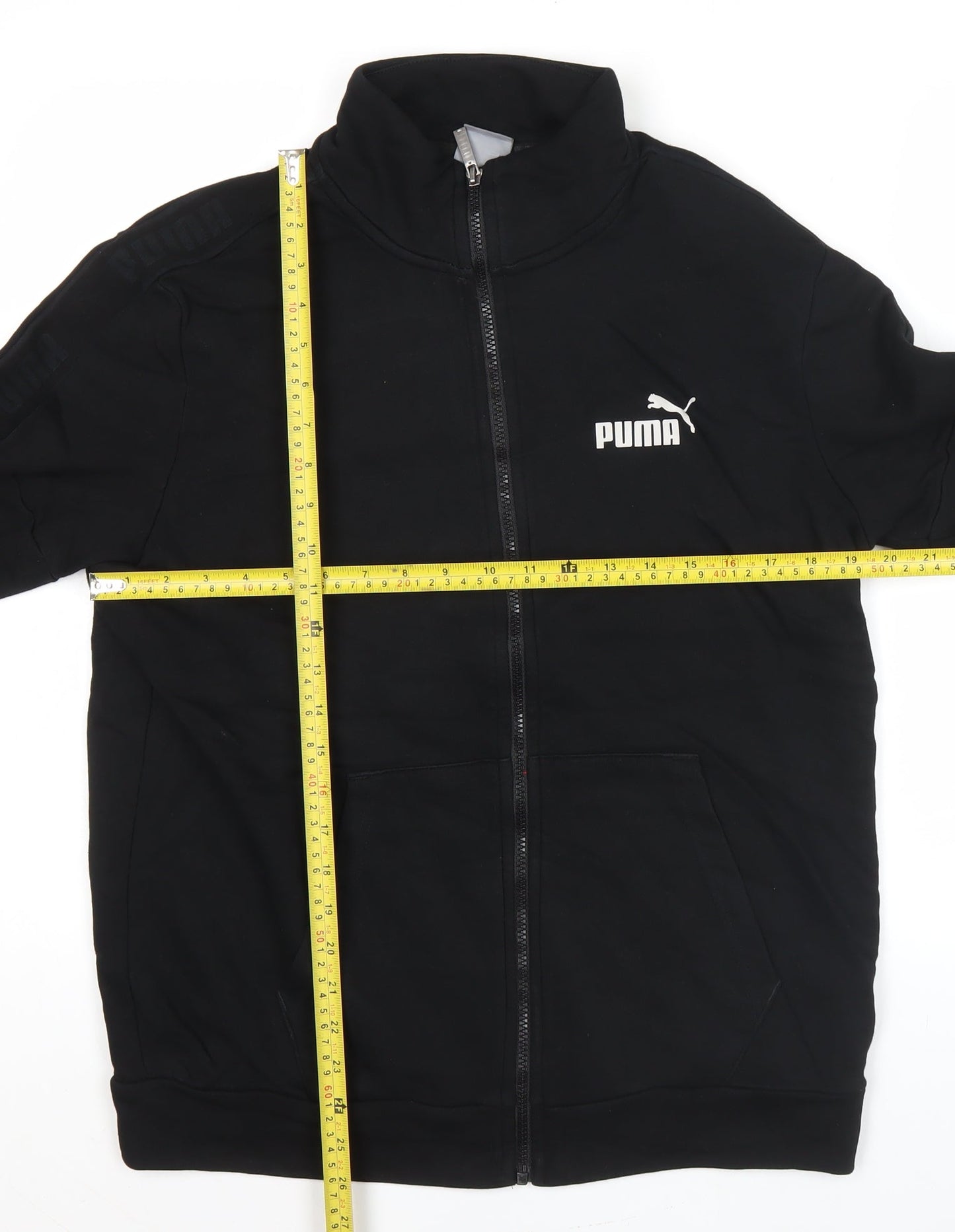 Puma Men's Black L Track Jacket Full Zip Sportswear
