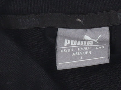 Puma Men's Black L Track Jacket Full Zip Sportswear
