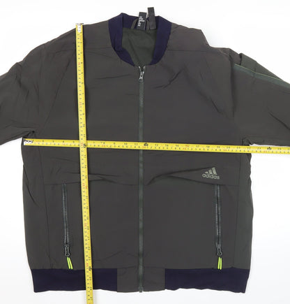 Adidas Men's Black L Basic Training Jacket Lightweight Nylon