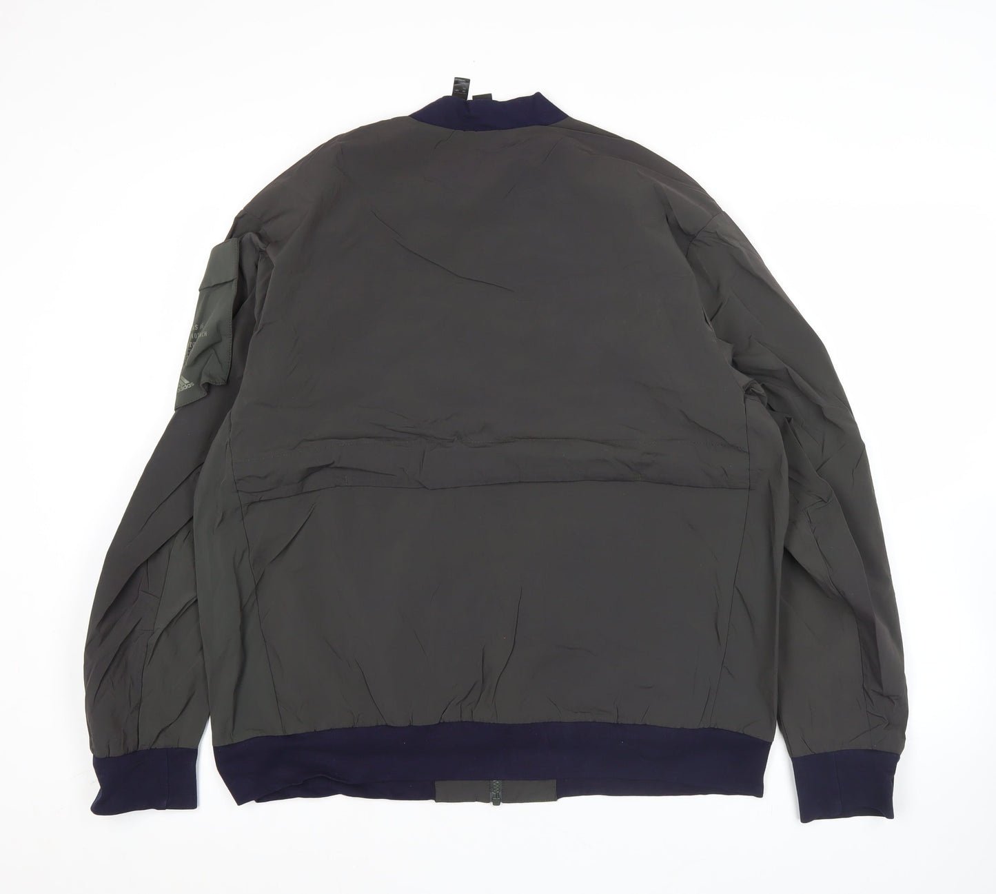 Adidas Men's Black L Basic Training Jacket Lightweight Nylon