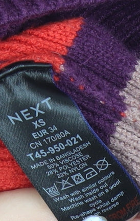 Womens UK Size XS NEXT Multicoloured Pullover Jumper
