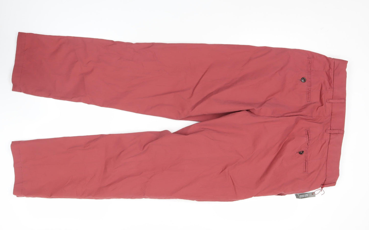 Marks and Spencer Blue Harbour Men’s Red Chino Trousers 30W 29L Regular Fit