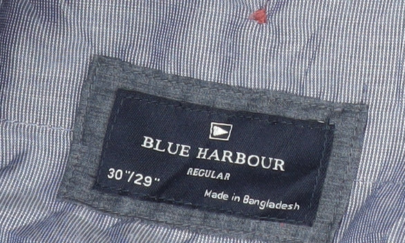 Marks and Spencer Blue Harbour Men’s Red Chino Trousers 30W 29L Regular Fit