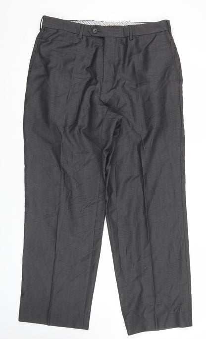 Marks and Spencer Men’s Grey Wool Cashmere Dress Pants 36W 29L