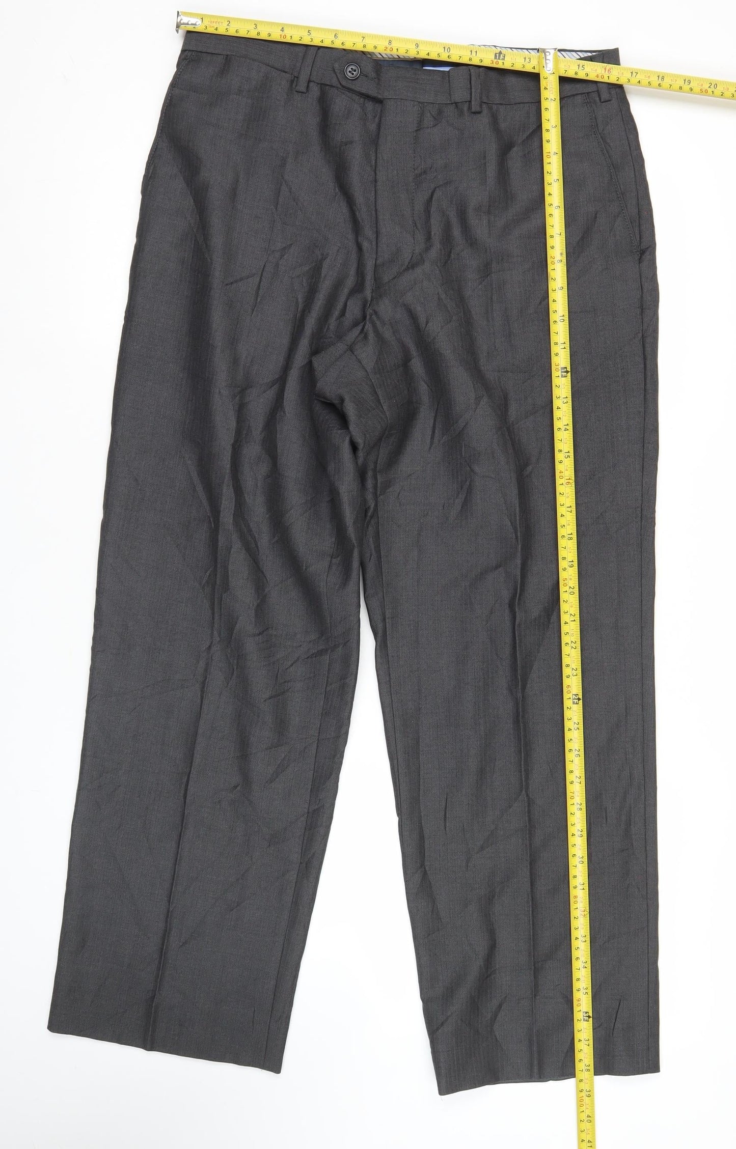 Marks and Spencer Men’s Grey Wool Cashmere Dress Pants 36W 29L