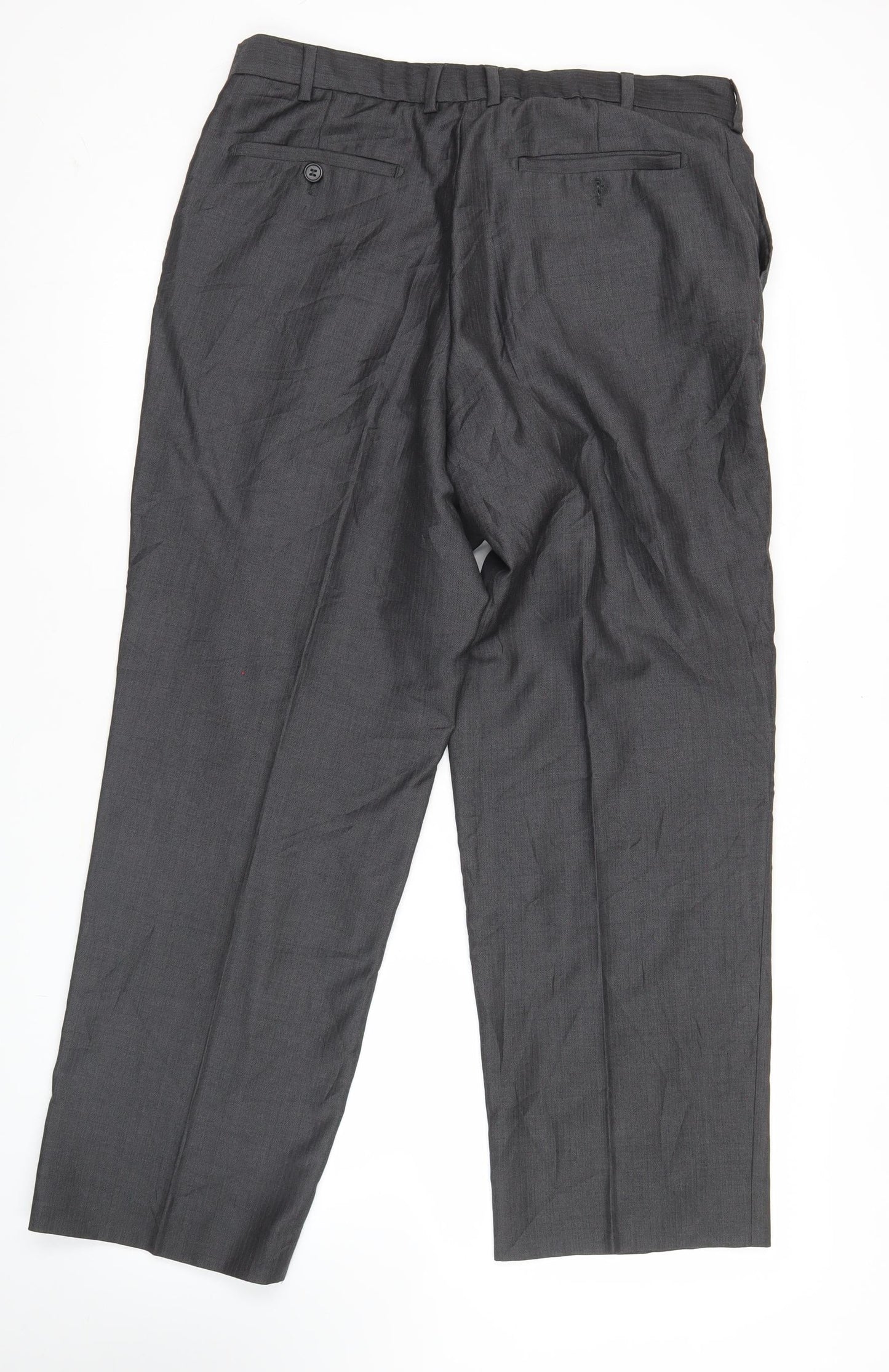 Marks and Spencer Men’s Grey Wool Cashmere Dress Pants 36W 29L