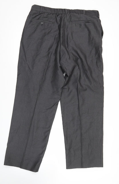 Marks and Spencer Men’s Grey Wool Cashmere Dress Pants 36W 29L