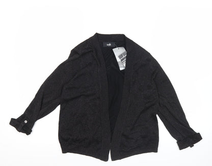 Womens UK Size S Wallis Black Cardigan Jumper