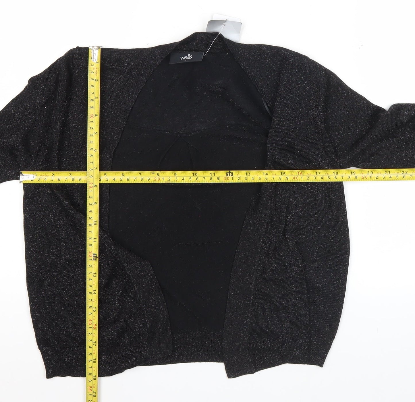 Womens UK Size S Wallis Black Cardigan Jumper
