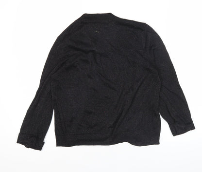 Womens UK Size S Wallis Black Cardigan Jumper
