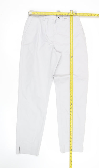 Womens UK Size 6 Marks and Spencer Regular Fit Chino Grey Trousers