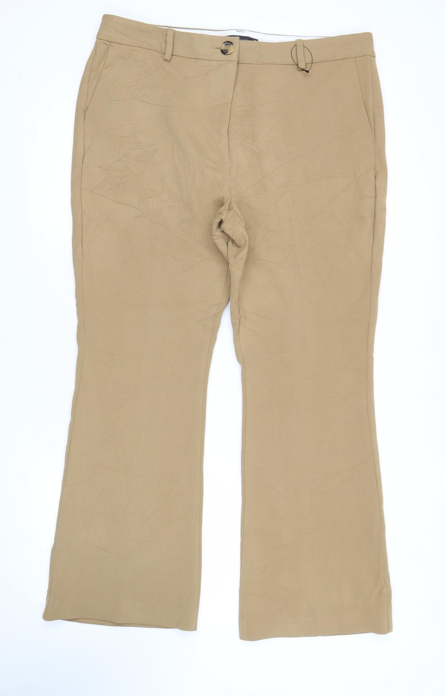 Womens UK Size 16 Marks and Spencer Regular Fit Business Casual Workwear Beige T