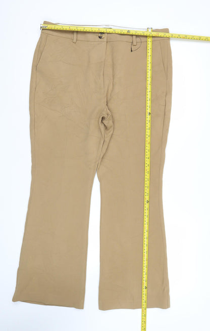 Womens UK Size 16 Marks and Spencer Regular Fit Business Casual Workwear Beige T