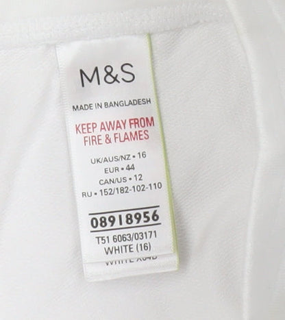 Marks and Spencer Women’s White Jogger Trousers Size 16