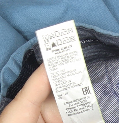 Marks and Spencer Blue Harbour Mens Blue 40W 33L Chino Trousers
