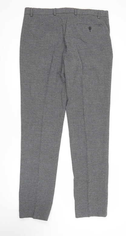Marks and Spencer Men's Grey Slim Fit Dress Pants Trousers 36W 33L